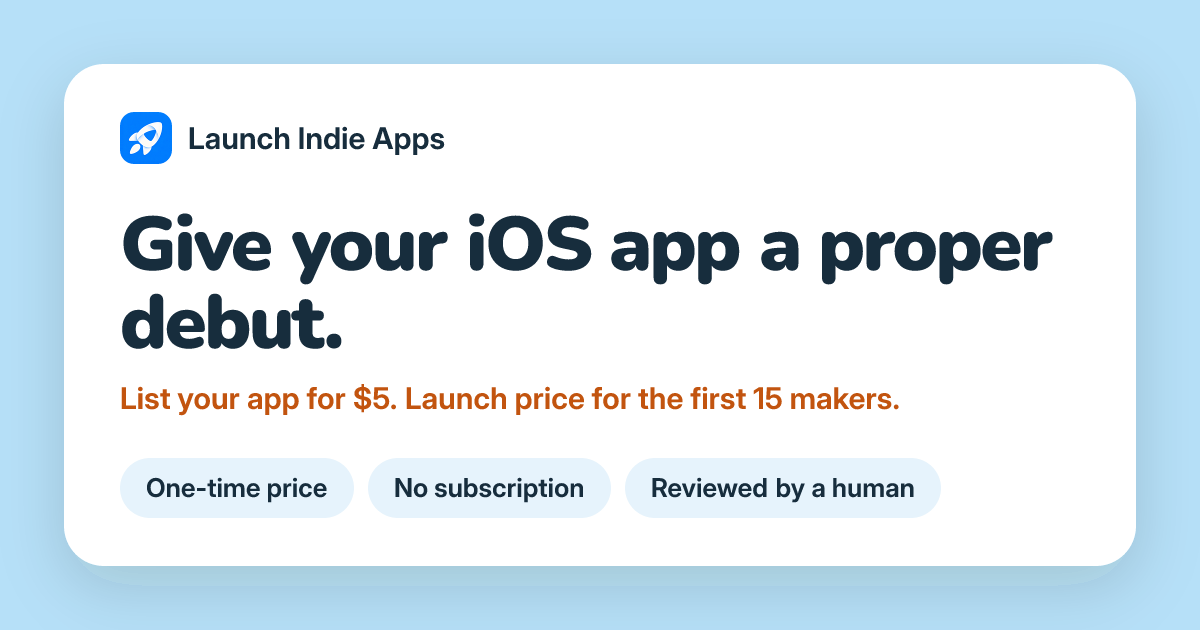 Launch Indie Apps